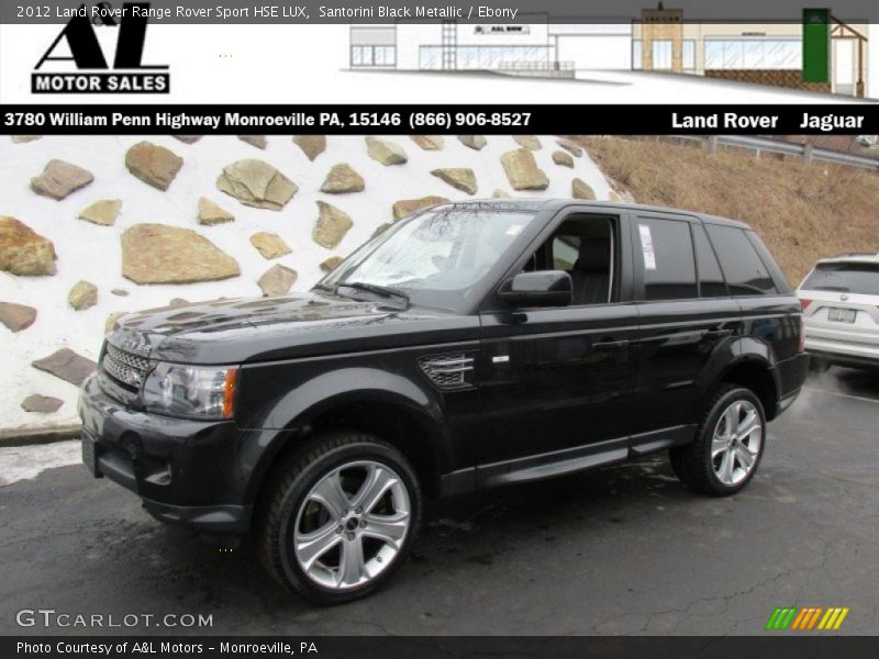 Santorini Black Metallic / Ebony 2012 Land Rover Range Rover Sport HSE LUX