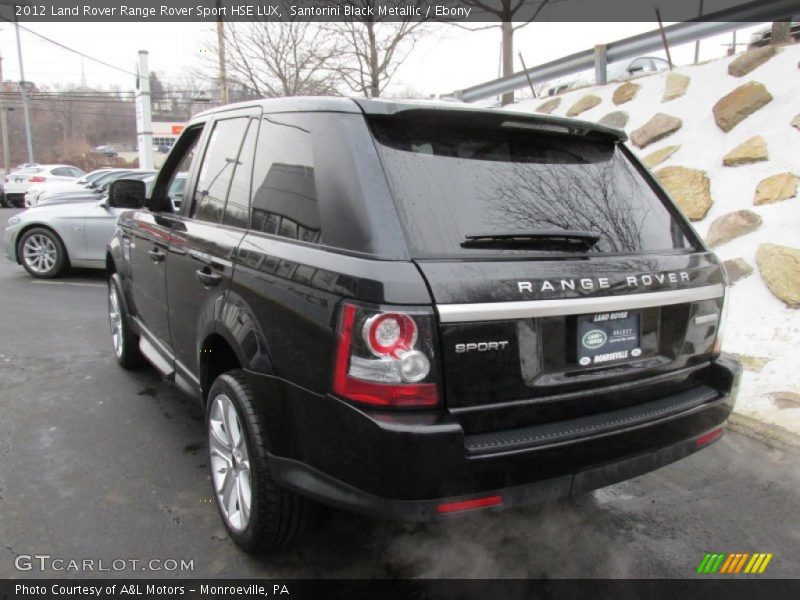 Santorini Black Metallic / Ebony 2012 Land Rover Range Rover Sport HSE LUX