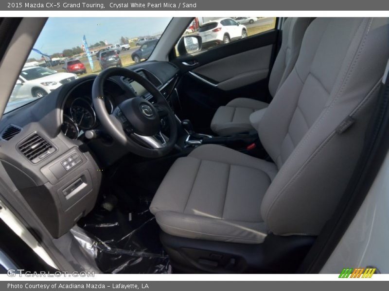 Crystal White Pearl Mica / Sand 2015 Mazda CX-5 Grand Touring