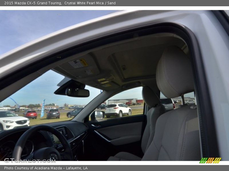 Crystal White Pearl Mica / Sand 2015 Mazda CX-5 Grand Touring