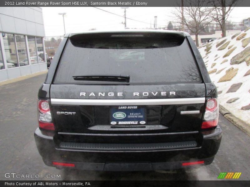 Santorini Black Metallic / Ebony 2012 Land Rover Range Rover Sport HSE LUX