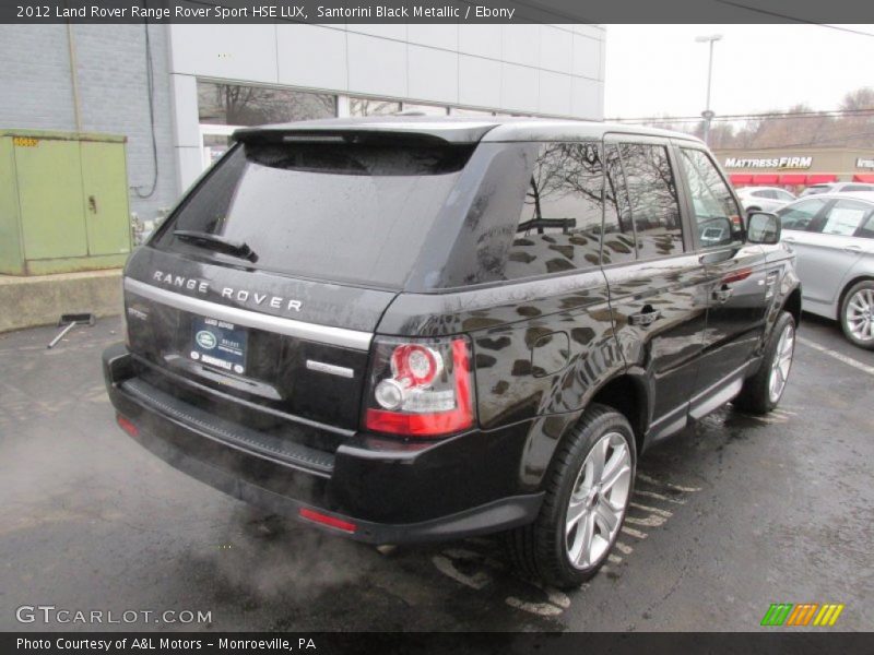Santorini Black Metallic / Ebony 2012 Land Rover Range Rover Sport HSE LUX