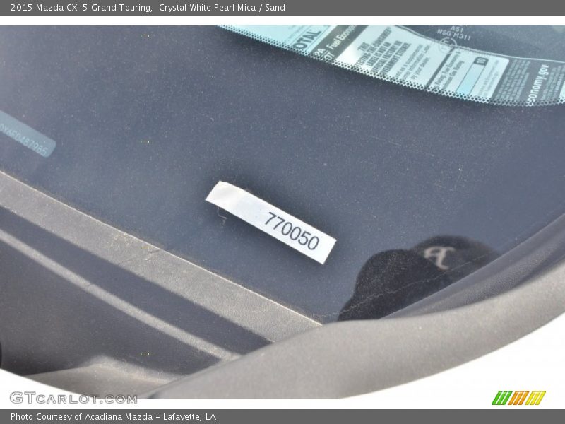 Crystal White Pearl Mica / Sand 2015 Mazda CX-5 Grand Touring