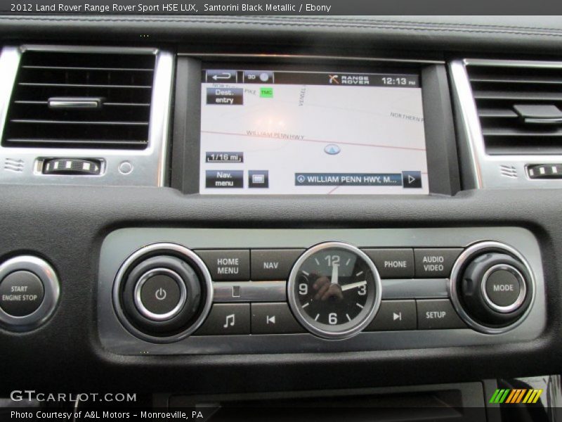 Santorini Black Metallic / Ebony 2012 Land Rover Range Rover Sport HSE LUX