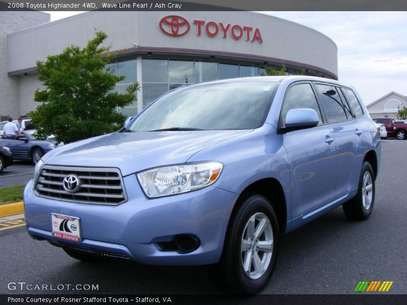 Wave Line Pearl / Ash Gray 2008 Toyota Highlander 4WD