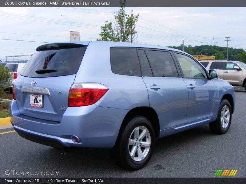 Wave Line Pearl / Ash Gray 2008 Toyota Highlander 4WD