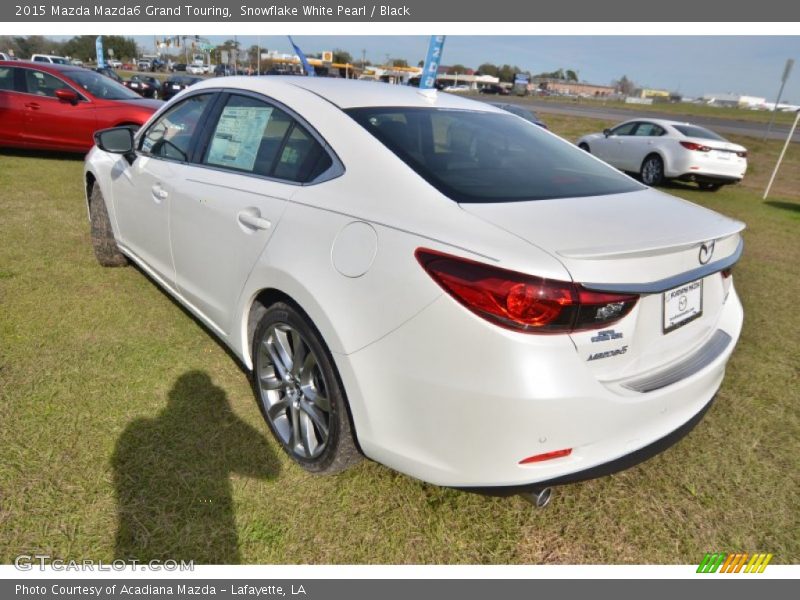 Snowflake White Pearl / Black 2015 Mazda Mazda6 Grand Touring