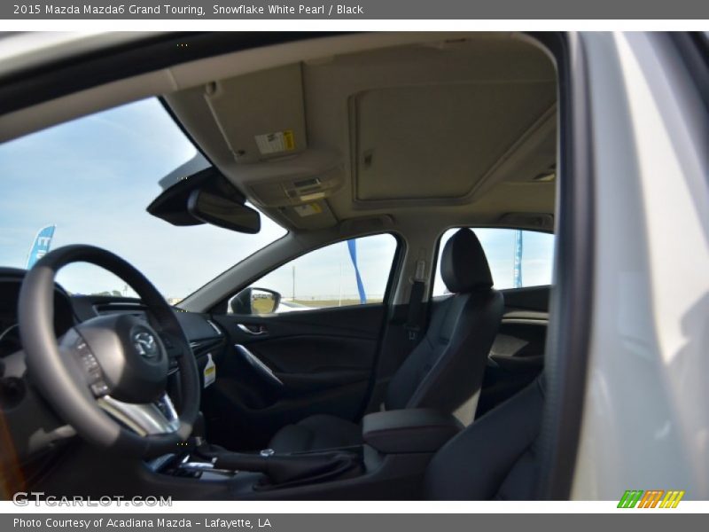 Snowflake White Pearl / Black 2015 Mazda Mazda6 Grand Touring