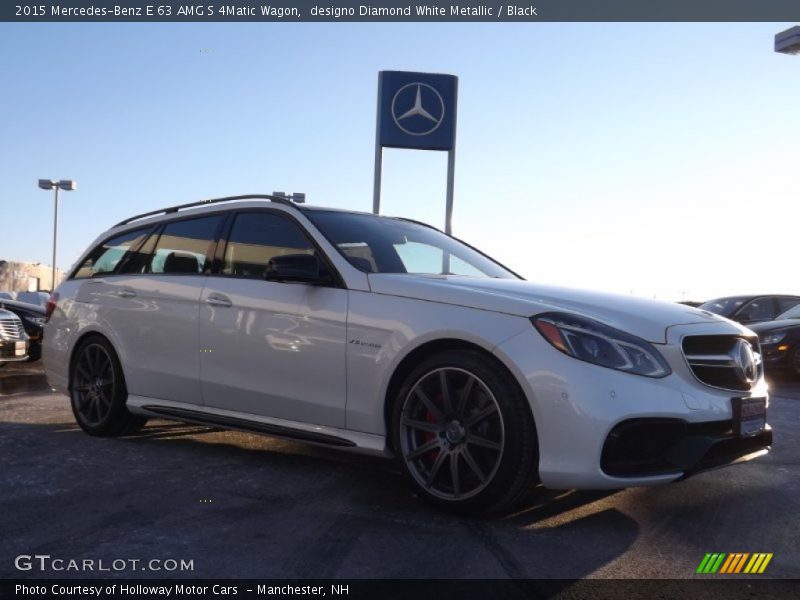 designo Diamond White Metallic / Black 2015 Mercedes-Benz E 63 AMG S 4Matic Wagon