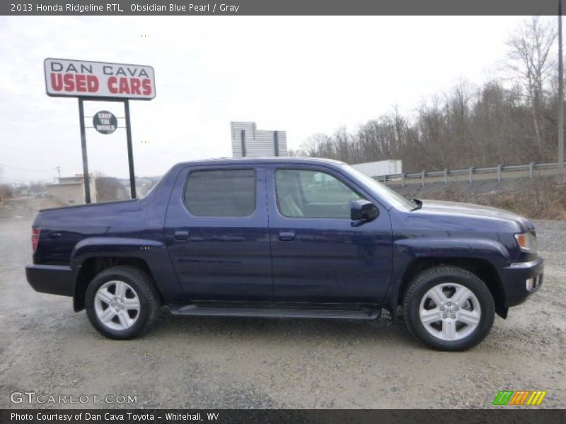 Obsidian Blue Pearl / Gray 2013 Honda Ridgeline RTL