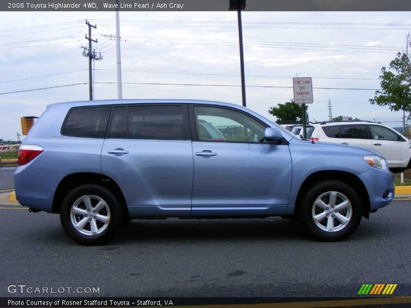 Wave Line Pearl / Ash Gray 2008 Toyota Highlander 4WD