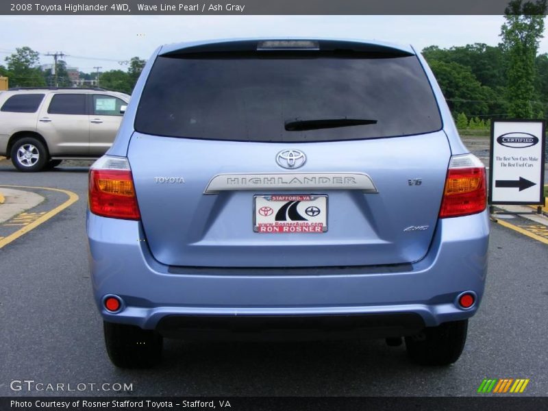 Wave Line Pearl / Ash Gray 2008 Toyota Highlander 4WD