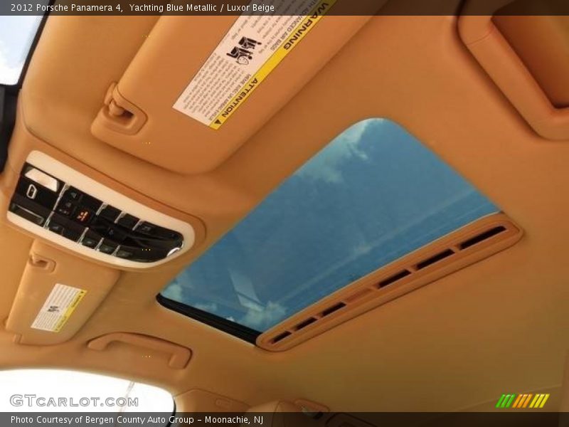 Yachting Blue Metallic / Luxor Beige 2012 Porsche Panamera 4