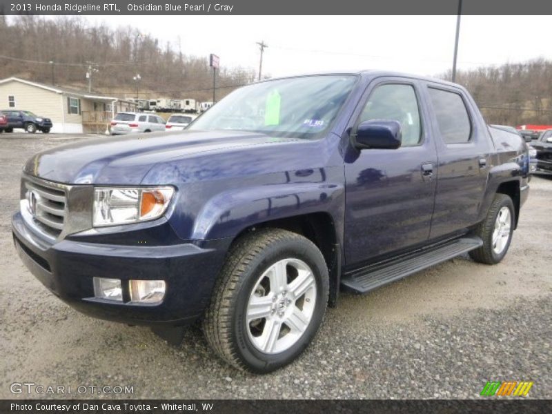 Obsidian Blue Pearl / Gray 2013 Honda Ridgeline RTL