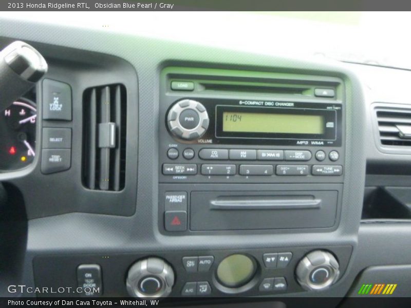 Obsidian Blue Pearl / Gray 2013 Honda Ridgeline RTL
