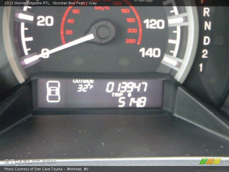 Obsidian Blue Pearl / Gray 2013 Honda Ridgeline RTL