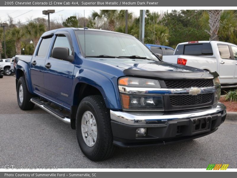 Superior Blue Metallic / Medium Dark Pewter 2005 Chevrolet Colorado LS Crew Cab 4x4