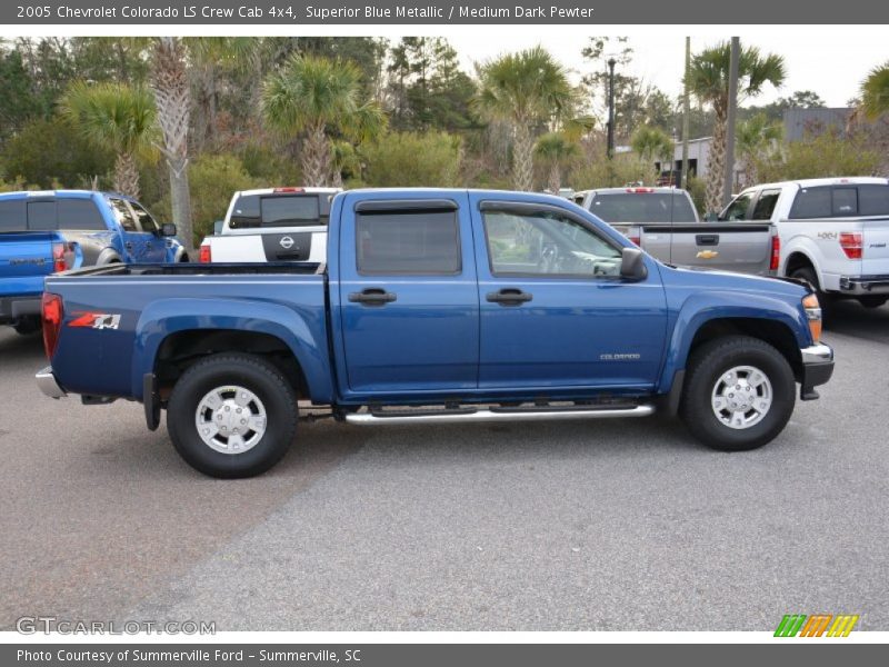 Superior Blue Metallic / Medium Dark Pewter 2005 Chevrolet Colorado LS Crew Cab 4x4