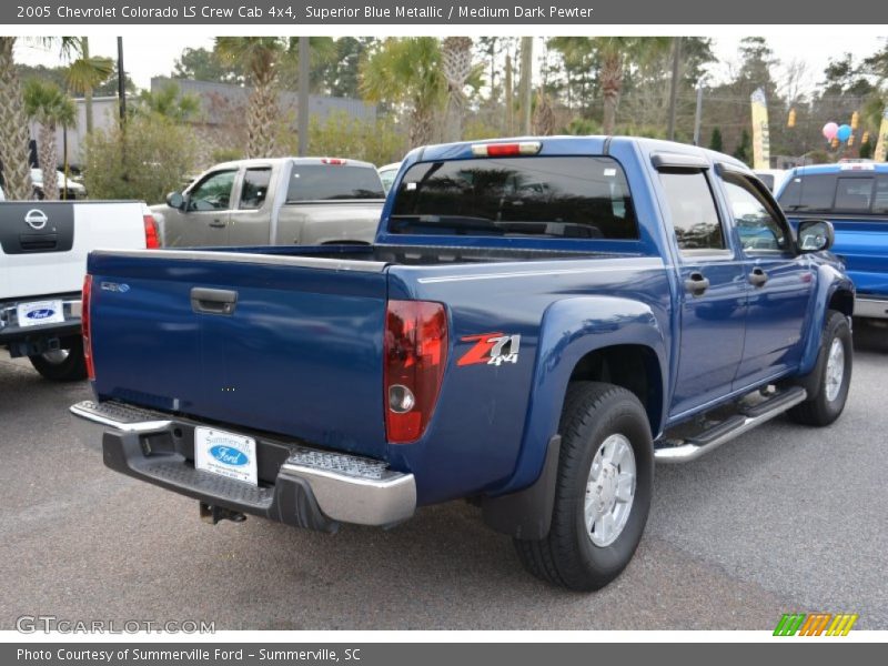 Superior Blue Metallic / Medium Dark Pewter 2005 Chevrolet Colorado LS Crew Cab 4x4