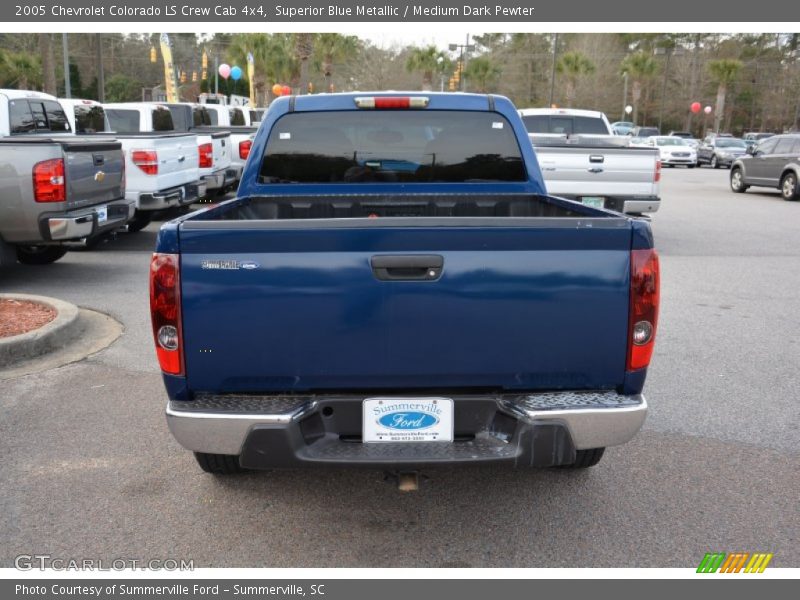 Superior Blue Metallic / Medium Dark Pewter 2005 Chevrolet Colorado LS Crew Cab 4x4