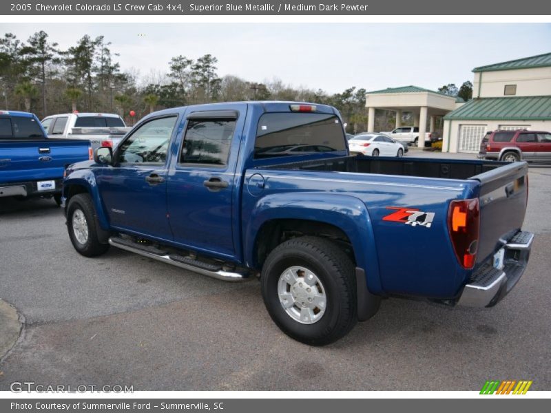 Superior Blue Metallic / Medium Dark Pewter 2005 Chevrolet Colorado LS Crew Cab 4x4