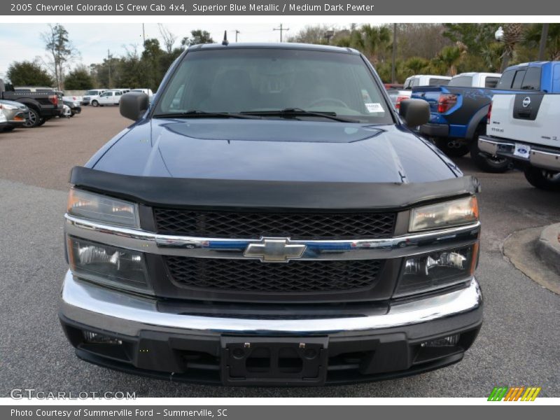 Superior Blue Metallic / Medium Dark Pewter 2005 Chevrolet Colorado LS Crew Cab 4x4