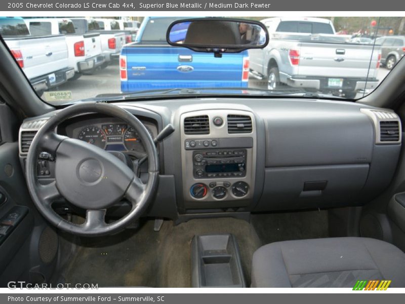 Superior Blue Metallic / Medium Dark Pewter 2005 Chevrolet Colorado LS Crew Cab 4x4
