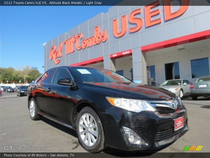 Attitude Black Metallic / Light Gray 2012 Toyota Camry XLE V6
