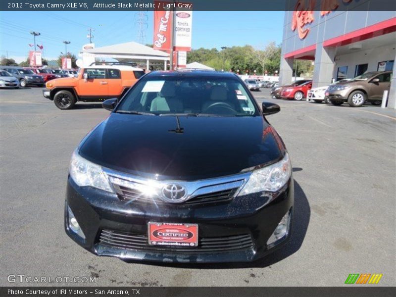 Attitude Black Metallic / Light Gray 2012 Toyota Camry XLE V6