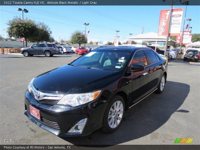 Attitude Black Metallic / Light Gray 2012 Toyota Camry XLE V6