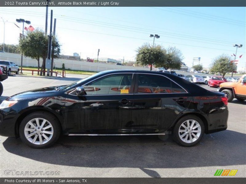 Attitude Black Metallic / Light Gray 2012 Toyota Camry XLE V6