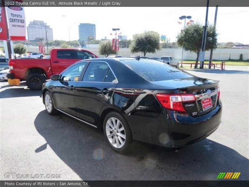 Attitude Black Metallic / Light Gray 2012 Toyota Camry XLE V6