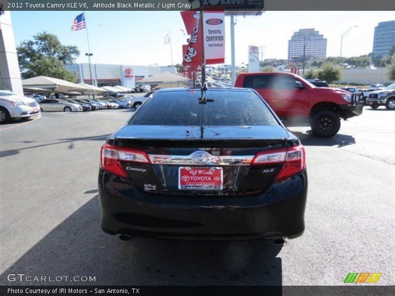 Attitude Black Metallic / Light Gray 2012 Toyota Camry XLE V6