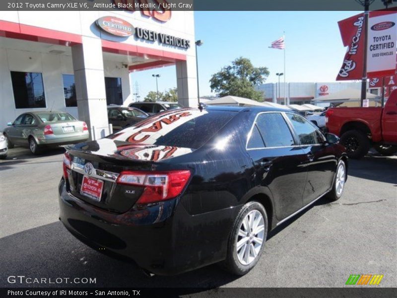 Attitude Black Metallic / Light Gray 2012 Toyota Camry XLE V6