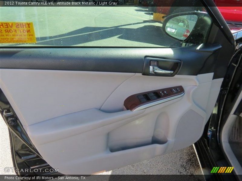 Attitude Black Metallic / Light Gray 2012 Toyota Camry XLE V6