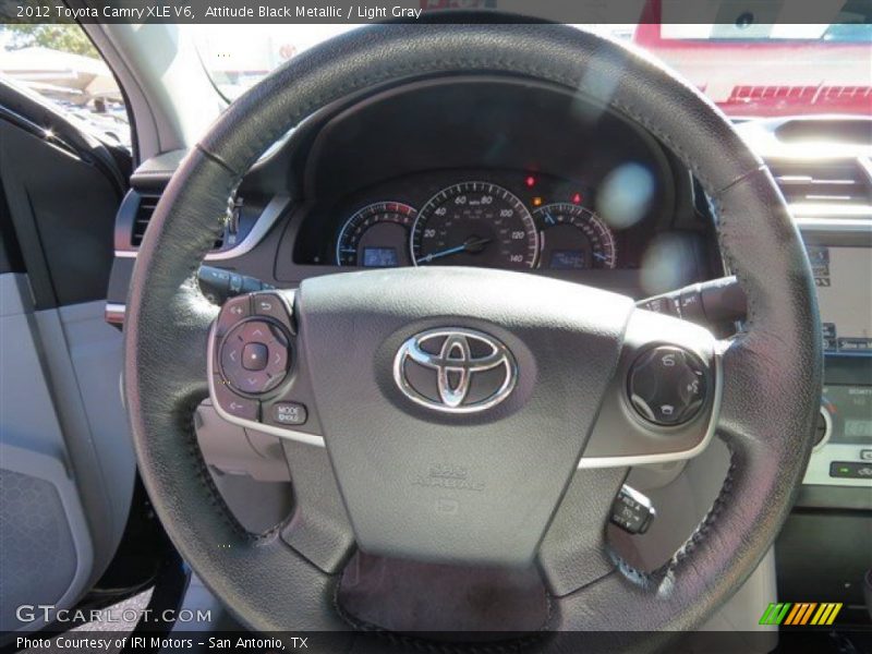 Attitude Black Metallic / Light Gray 2012 Toyota Camry XLE V6