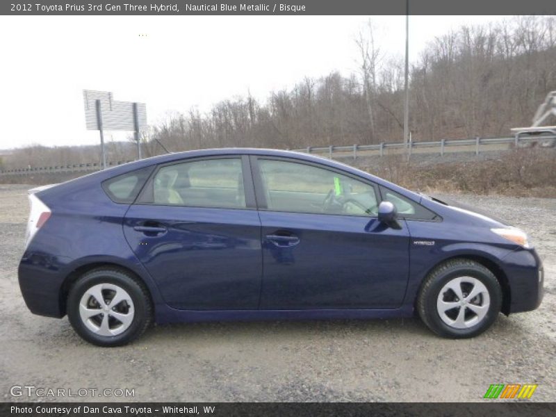 Nautical Blue Metallic / Bisque 2012 Toyota Prius 3rd Gen Three Hybrid