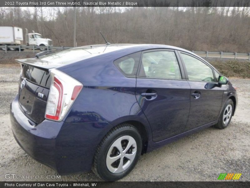 Nautical Blue Metallic / Bisque 2012 Toyota Prius 3rd Gen Three Hybrid