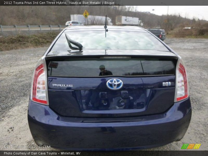 Nautical Blue Metallic / Bisque 2012 Toyota Prius 3rd Gen Three Hybrid