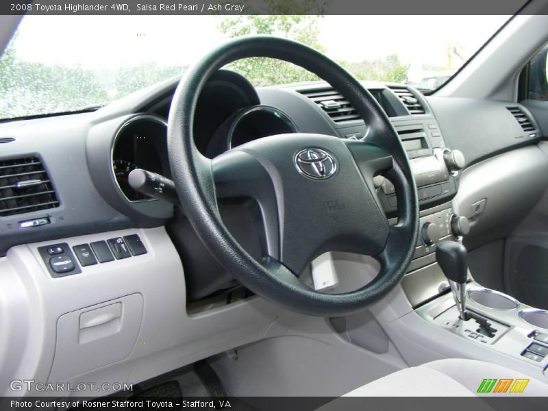 Salsa Red Pearl / Ash Gray 2008 Toyota Highlander 4WD