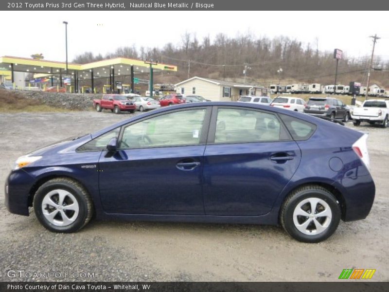 Nautical Blue Metallic / Bisque 2012 Toyota Prius 3rd Gen Three Hybrid