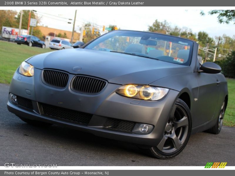 Atlantic Blue Metallic / Gray Dakota Leather 2008 BMW 3 Series 328i Convertible