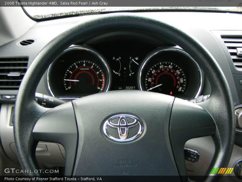Salsa Red Pearl / Ash Gray 2008 Toyota Highlander 4WD