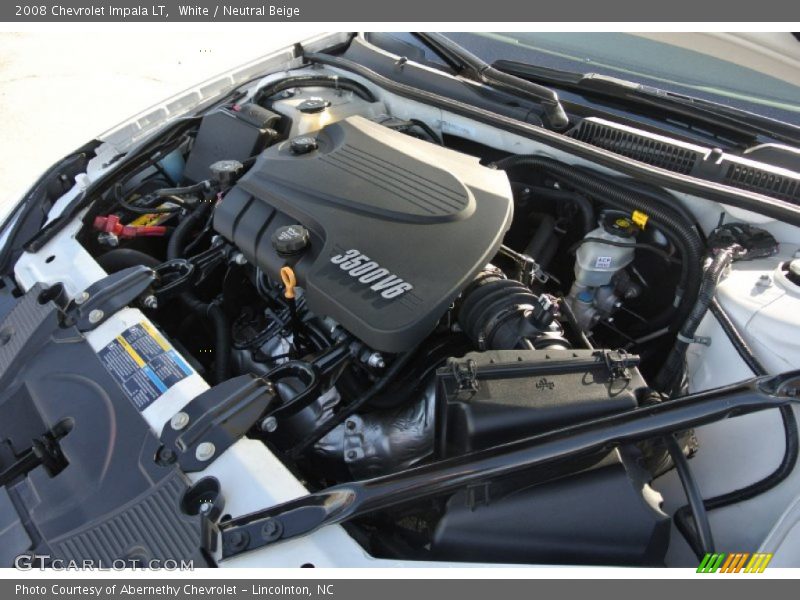 White / Neutral Beige 2008 Chevrolet Impala LT