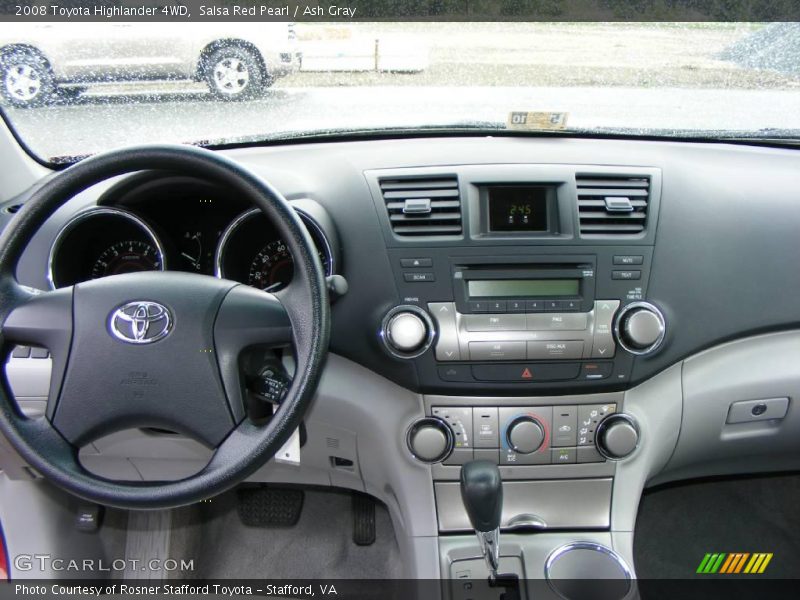 Salsa Red Pearl / Ash Gray 2008 Toyota Highlander 4WD