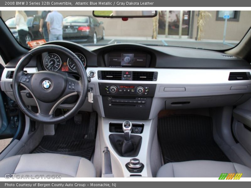 Atlantic Blue Metallic / Gray Dakota Leather 2008 BMW 3 Series 328i Convertible