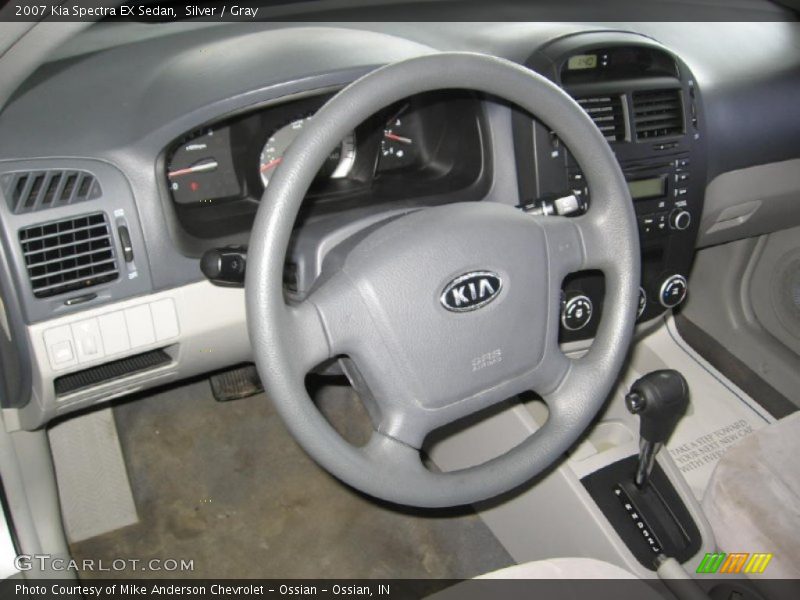 Silver / Gray 2007 Kia Spectra EX Sedan