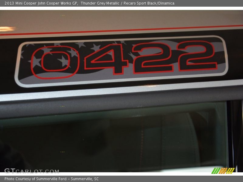 Thunder Grey Metallic / Recaro Sport Black/Dinamica 2013 Mini Cooper John Cooper Works GP