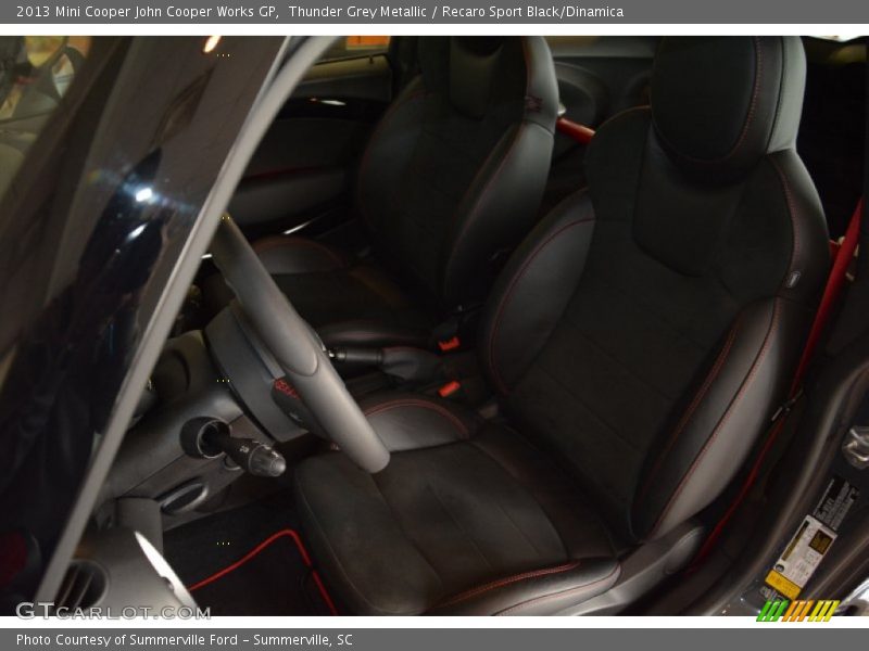 Thunder Grey Metallic / Recaro Sport Black/Dinamica 2013 Mini Cooper John Cooper Works GP