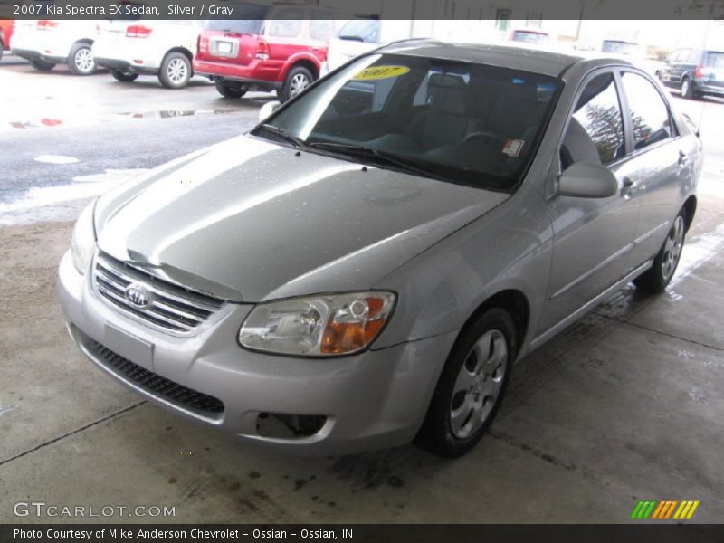 Silver / Gray 2007 Kia Spectra EX Sedan